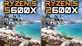 Ryzen 5 5600X vs Ryzen 5 2600X Benchmarks – 15 Tests 🔥