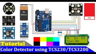 How to make Color Detector using TCS230 | TCS3200 Color Sensor, Arduino and LCD Display