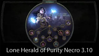 Lone Messenger and Herald of Purity odd match but does amazing! Delirium Cluster Jewel Necromancer.