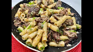 Braised Short Rib and Mushroom Rigatoni