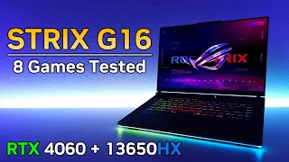 Asus Strix G16 | Rtx 4060 + i7 13650hx | 8 Games Played