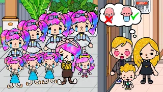 Bad Dad Wanted A Baby Boy But Mom Gave Birth Only To Girls | Sad Story | Toca Life World | Toca Boca