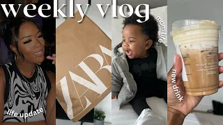 VLOG: IM BACK! LIFE UPDATE + NEW MOM LIFE + LOT OF SHOPPING + NEW STARBUCK DRINK + COOK WITH ME