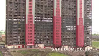 SAFEDEM Red Road Flats Demolition Glasgow 10-6-12