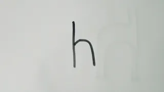 How to draw a Giraffe/Easy drawing from letter h/Giraffe drawing easy step by step.