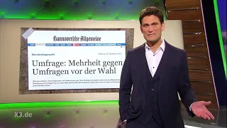 Christian Ehring: Umfragen über Umfragen vor den Wahlen | extra 3 | NDR