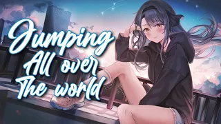 『Nightcore』➳ Jumping all over the world [lyrics]