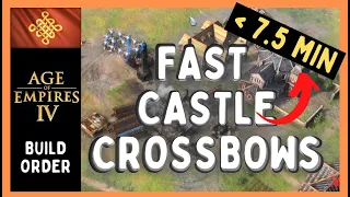 Age of Empires 4 Chinese Fast Castle | AOE 4 Crossbowman Rush