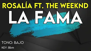 Rosalía ft. The Weeknd - La Fama - Karaoke Instrumental - Bajo