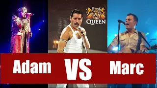 Vocal Battle!!! Queen Freddie Mercury vs Marc Martel vs Adam Lambert