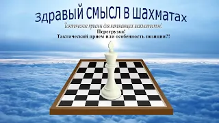 Шахматы. Тактические приемы для начинающих шахматистов. Особенность позиции "Перегрузка".