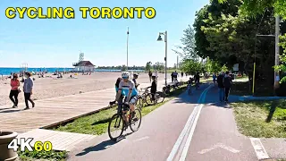 Cycling Toronto (Narrated) - Ride to the Beaches on June 13, 2020 [4K]