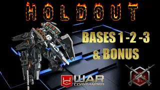 War Commander February 2024 Holdout Bases 1,2,3 & Bonus Free Repair.