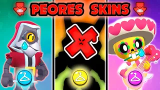 ¡No DESPERDICIES TUS GEMAS en estas SKINS! ❌ Las PEORES SKINS de Brawl Stars