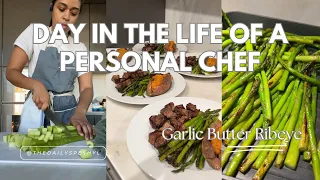 Day In The Life of a Private Chef | Garlic Butter Ribeye