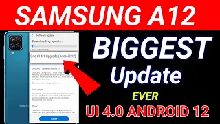 SAMSUNG A12 - Android 12 Update UI 4.1 With Great features 🔥