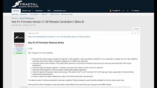 Axe-Fx III - Axe-Fx Firmware Version 21.00 Release Candidate 2 (Beta 8) Has Been Released