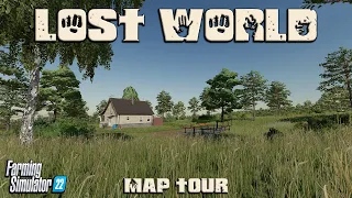 WALKING DEAD? START FROM SCRATCH! “LOST WORLD” FS22 MAP TOUR! | NEW MOD MAP! (Review) PS5.