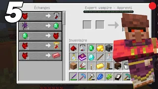 Je fais des échanges avec les VAMPIRES VILLAGEOIS ! Minecraft Vampire 5