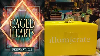 Illumicrate February 2024 Unboxing - Caged Hearts - Mystery Monthly Book Subscription Box Booktube