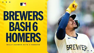 Willy Adames HITS 3 HOMERS! Brewers bash out 6 total in this Spring Training blowout! 😯