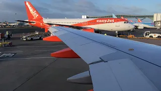 DAWN TAKEOFF | EasyJet A320 Takeoff from London Gatwick Airport