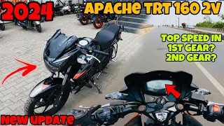 2024  New Tvs Apache RTR 160 2V |new update ❤️‍🔥First Ride Review With All Ride Mode