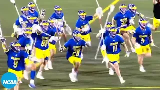 Full final 4:39 of Delaware lacrosse's comeback over No. 2 Georgetown