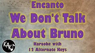 We Don't Talk About Bruno Karaoke - Encanto Instrumental Lower Higher Male Female Original Key