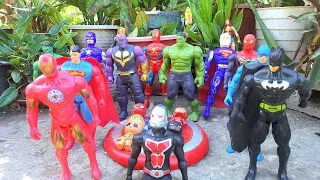 AVENGERS TOYS SUPER HERO CARTOON: Spider-Man 2, Captain America, Ironman, Batman, Hulk, Superman