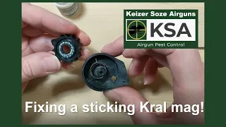Fixing a sticking/none rotating Kral air rifle magazine