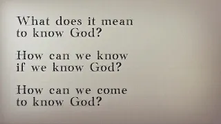 Knowing God - Morgan Stephens [July 11, 2021]