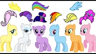 Grand galloping gala outfits for  My little pony mane 6- Twilight Sparkle Pinkie Pie and others