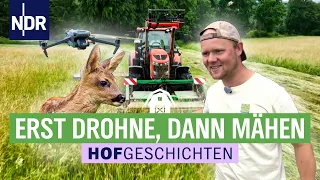 Landwirte holen zuerst die Rehkitze aus dem Gras | Hofgeschichten: Leben auf dem Land (237) | NDR