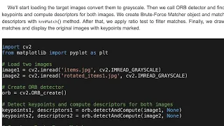 Keypoints Matching Example with Brute-Force method in OpenCV