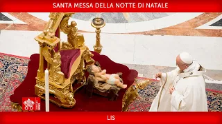 24 dicembre 2023, Santa Messa della Notte di Natale | Papa Francesco LIS