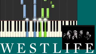 Amazing : How to Play Westlife - Beautiful in White Easy Piano Tutorial SLOW