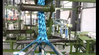 Leather braiding machine