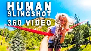Human Slingshot in 360! INSANE | DEVINSUPERTRAMP