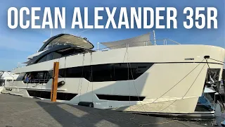 Ocean Alexander 35R SuperYacht Tour | See Inside the "Best of Show" Winner at FLIBS 2021