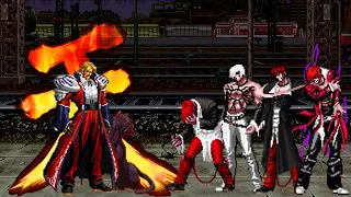 [KOF Mugen] Master Rugal Vs Orochi iori Team