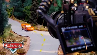 Behind the Scenes Lightning McQueen & Sally Carrera | SIDE BY SIDE VIDEO | Pixar Cars