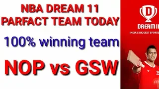 NOP vs GSW DREAM11 | BASKET BALL | NBA | NOP VS GSW | nop vs gsw dream11