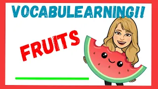 🍏 Las FRUTAS en INGLES y ESPAÑOL 🡆 *PRONUNCIACIÓN* [LISTENING]