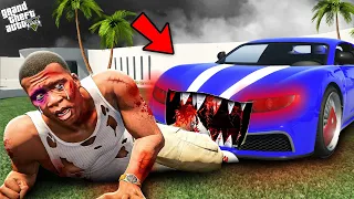 GTA 5 : Franklin & Shinchan Run From New Cursed Killer Car GTA 5 !