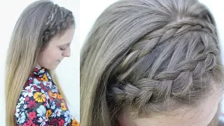 Double Braided Headband Hairstyle | Braidsandstyles12