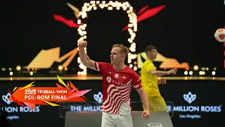 Poland vs Romania - Men's Singles, Highlights - Teqball World Championships 2022 Nuremberg