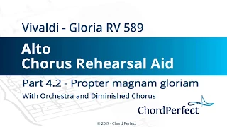 Vivaldi's Gloria Part 4.2 - Propter magnam gloriam - Alto Chorus Rehearsal Aid