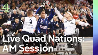 Live Wheelchair Rugby Quad Nations |  Great Britain vs USA & France vs Japan | Day 1