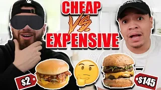 CHEAP VS EXPENSIVE FOOD!! (Can You Tell The Difference?)$2 BURGER VS $145 BURGER & More *TASTE TEST*